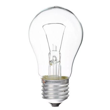 Лампа накаливания с прозрачной колбой Е27 95Вт Эра, 230В, в гофре