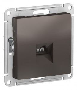 Systeme Electric AtlasDesign мех. роз. комп. СУ 1 мест. мокко (пл.осн., RJ45) ATN000683 (5!)