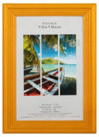 Фоторамка Image Art С18 10х15 дерев. сосны, янтарь, вставка-прозр. пласт. (116шт) 53147