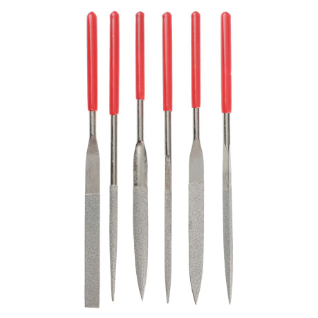 РОКОТ Набор надфилей алмазных 6шт, размер 3x140мм, блистер