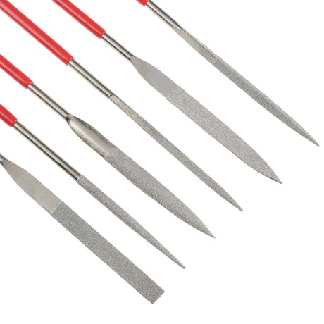 РОКОТ Набор надфилей алмазных 6шт, размер 3x140мм, блистер