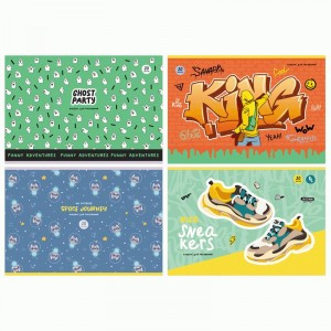 Альбом для рисования 20л., А4, на скрепке BG "Mix. Универсальный" Арт.339408