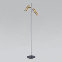 Eurosvet торшер GU10 2x40W 250х0х1500 металл черн/латунь Barre 01087/2 a056600