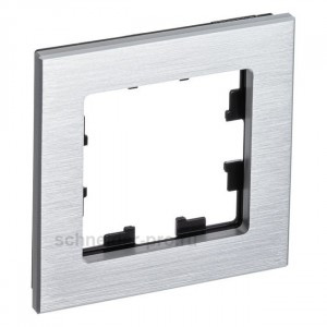 Systeme Electric AtlasDesign Nature рамка СУ 1 мест. металл серебро ATN312101 (3!)