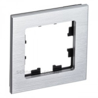 Systeme Electric AtlasDesign Nature рамка СУ 1 мест. металл серебро ATN312101 (3!)