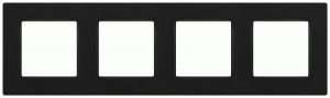 ЭРА 12 рамка СУ 4 мест. Классик, антрацит 12-5204-05