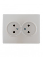 Lezard KARINA роз. СУ 2 мест. 16А  керамика жемчужно-бел. перламутр (корп. ABS) 707-3000-128