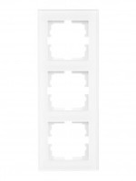 Lezard VESNA рамка акрил СУ 3 мест., верт., белая 742-5480-153