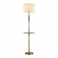 ODEON LIGHT 5403/1F CLASSIC ODL_EX24 77 бронз./св-корич./крем./керам./ткань Торшер E27 1x60W LATTE