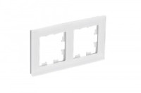 Systeme Electric AtlasDesign NATURE рамка СУ 2 мест., НАТУРАЛЬНОЕ СТЕКЛО, БЕЛЫЙ ATN360102 (2!)
