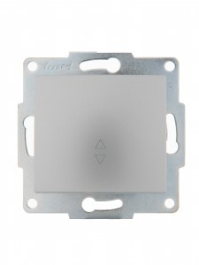 Lezard KARINA мех. выкл. СУ 1 кл. 10А (проходн.) матов. серебро (корп. ABS) 707-4388-105