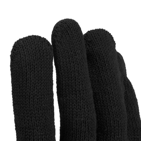 Перчатки трикотажные, ПВХ-покрытие "Точка", 10 класс, черные