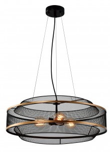 Rivoli люстра Marika 5090-203 3хE27 40W 500х500(720) металл/черный 53048