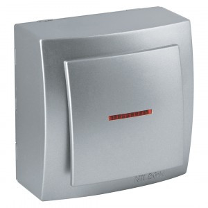 Nilson THEMIS выкл. ОУ 1 кл. серебро (инд.) 26131002