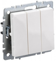 IEK BRITE мех. выкл СУ 3 кл. 10А, белый ВС10-3-0-БрБ BR-V30-0-10-K01-PRO