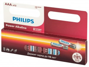 Э/п Philips Power LR03/286/AAA BL12 картон LR03P12W/51