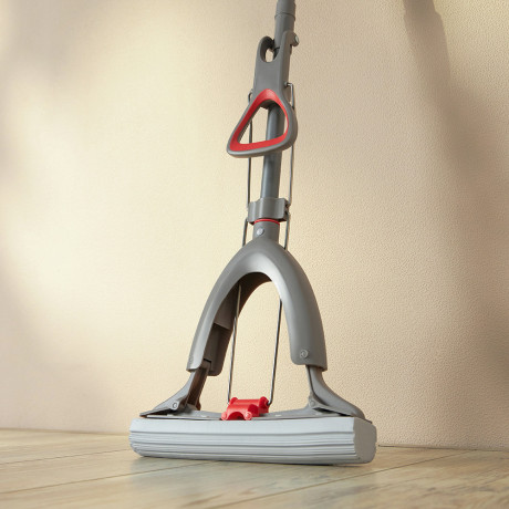 Vetta Швабра ПВА складная, 28см, окрашен., телескоп. ручка 114-141см