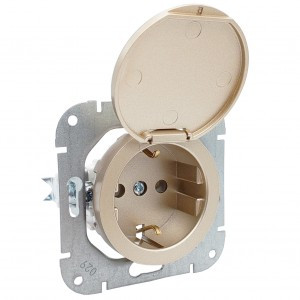 Bylectrica РЕТРО ПРОВАНС мех. роз. СУ 1 мест. земля, крышка (РС16-1412 шампань)