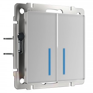 Werkel мех. выкл. СУ 2 кл. 4А сенсорный (инд.) (серебряный) W4520006