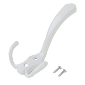 Крючок-вешалка мебельн 3-рожк СТАНДАРТ 306А WW мат.белый Инд. уп. на подвесе(320,40)