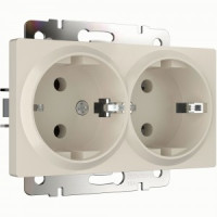 Werkel мех. роз. СУ 2 мест. 16A земля W1172062 (айвори матовый) a062427