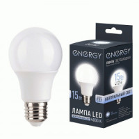 Energy лампа св/д ЛОН А60 E27 15W(1250lm) 4000К 4К 59x119 матов (10!) 109311
