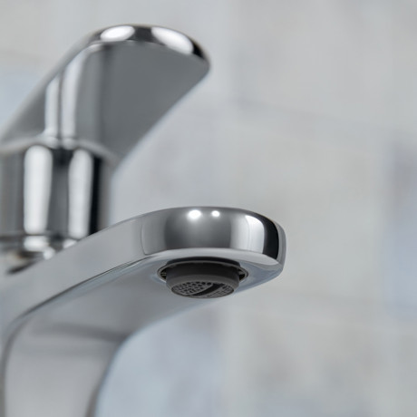 RAIN Смеситель для раковины Фианит, картридж 35мм, латунь, хром