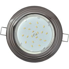 Ecola GX53 H4 св-к "2 Круга" Черный хром 43x115 FB31H4ECB (10!)