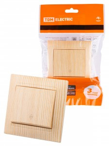 TDM Лама выкл. проходн. СУ 1 кл. 10А сосна SQ1815-0306