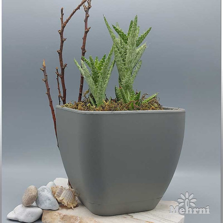 Горшок 0,6л серый 102/10-3 х48