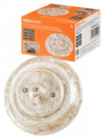 TDM Болонь Выкл СУ фарфор. поворот перекрёстный с ручкой (бантик) 10А мрамор Ретро SQ1820-0115