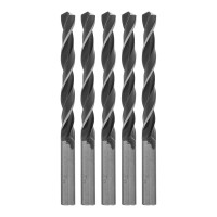 Сверло по металлу, 9.5 мм, быстрорежущая сталь, 5 шт, цилиндрический хвостовик Сибртех