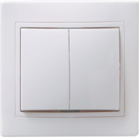 IEK КВАРТА выкл. СУ 2 кл. бел. (керамика) 10А ВС10-2-0-КБ EVK20-K01-10-K