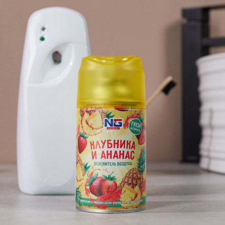 NEW GALAXY Освежитель воздуха Автоматик Fresh 230мл, клубника и ананас