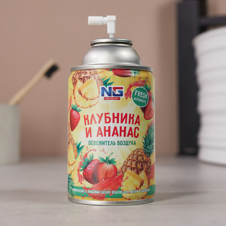 NEW GALAXY Освежитель воздуха Автоматик Fresh 230мл, клубника и ананас