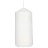 LADECOR Свеча пеньковая, 7х15 см, парафин, цвет белый