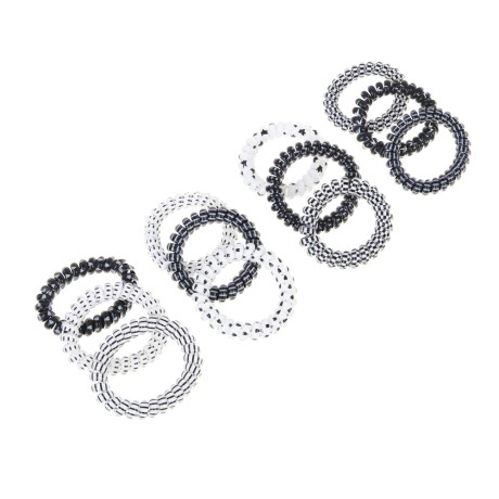 Резинки-пружинки для волос ЮНИLOOK 3шт, d5,5см, пластик, 4 сочетания, ACS-100