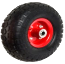 Колесо с камерой малое 3.5-4, Ø оси 16мм