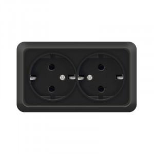 UNIVersal Олимп роз. ОУ 2 мест. (земля) черный (керам.осн.) 2216