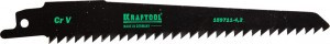 Полотно KRAFTOOL "INDUSTRIE QUALITAT", S644D, для эл/ножовки, Cr-V, по дереву, шаг 4,2мм, 130мм