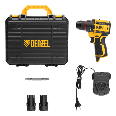 Дрель-шуруповерт аккумуляторная бесщет. CDH-BL-12, Li-Ion, 12 В Denzel
