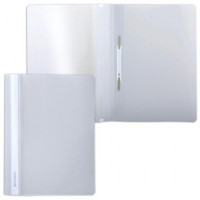 Скоросшиватель пластиковый BRAUBERG серый 220387