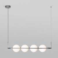 EUROSVET св-к подвесной E27 4x60W 780х1200 металл белый/хром/хром/кремовый Ringo 50089/4 a049526