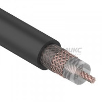 Кабель RG-213 50 Ом (7x0.7 жила медь,128x0.15 оплетка медь) бухта 100 м черный REXANT 01-2041