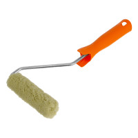 Мини-валик в сборе "Фасадные работы", 110 мм, ворс 12 мм, D 16 мм, D ручки 6 мм, полиакрил, полиэстер Сибртех