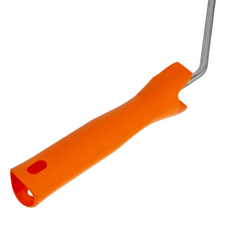 Мини-валик в сборе "Фасадные работы", 110 мм, ворс 12 мм, D 16 мм, D ручки 6 мм, полиакрил, полиэстер Сибртех