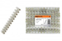 TDM зажим винтовой ЗВИ-20 12 пар 20А 6мм2 &quot;п/э&quot; белый (уп.10шт, цена за шт) SQ0510-0005