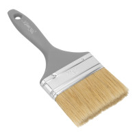 Кисть плоская &quot;Евро&quot; 4&quot;, натуральная щетина, пластмассовая ручка MTX