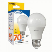 IONICH ЛОН A55 E27 7W(630lm) 2700К 2K 55x100 матов./пластик/алюм A60 ILED-SMD2835-A55 1612