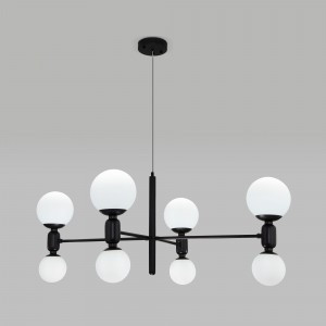 EUROSVET люстра 8x20W E27 G9 1000x760x1300 30182/8 черный Умный дом Bubble a063212